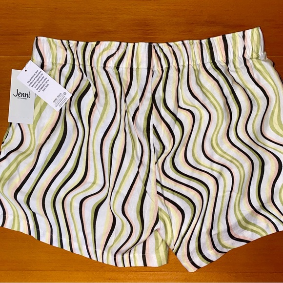 Multicolored Squiggle Print PJ Shorts - Picture 3 of 11